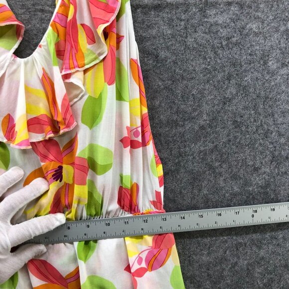 Victoria's Secret Halter Cami Top Womens XS V-Neck Floral Babydoll Colorful - Picture 9 of 10